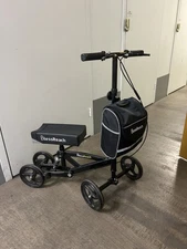 BlessReach All Terrain Steerable Knee Scooter Crutch Alternative - Black