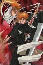 Bleach Kurosaki Ichigo Anime Poster print 11"x17" inches home decor