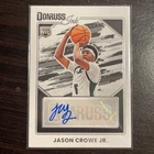 Jason Crowe Jr. Donruss NIL Autographed  Card # INK-JCJ