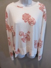 Natural Reflections Lightweight Floral Sweatshirt Size Medium