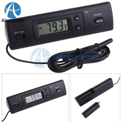 Car Auto In-Outdoor Thermometer W/Sensor For Automotive A/C LCD Display New *la