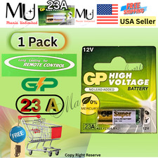 GP 1 X PACK A23 12V Alkaline 23-A replacement battery For Remote Garage Key Fobs