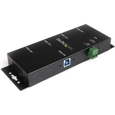 StarTech.com 4-Port USB 3.0 Hub - Metal Industrial USB-A Hub - Wall  UK IMPORT 