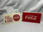 Vtg Coca-Cola Plastic Insert Panels Things Go Better W/ Coke/Drink Coca-Cola
