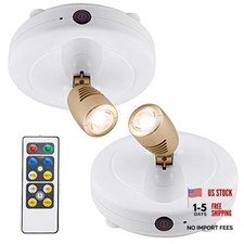 BIGLIGHT Spotlight Battery Operated, LED Puck Light, Dimmable Uplight with