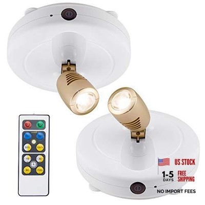 BIGLIGHT Spotlight Battery Operated, LED Puck Light, Dimmable Uplight with 