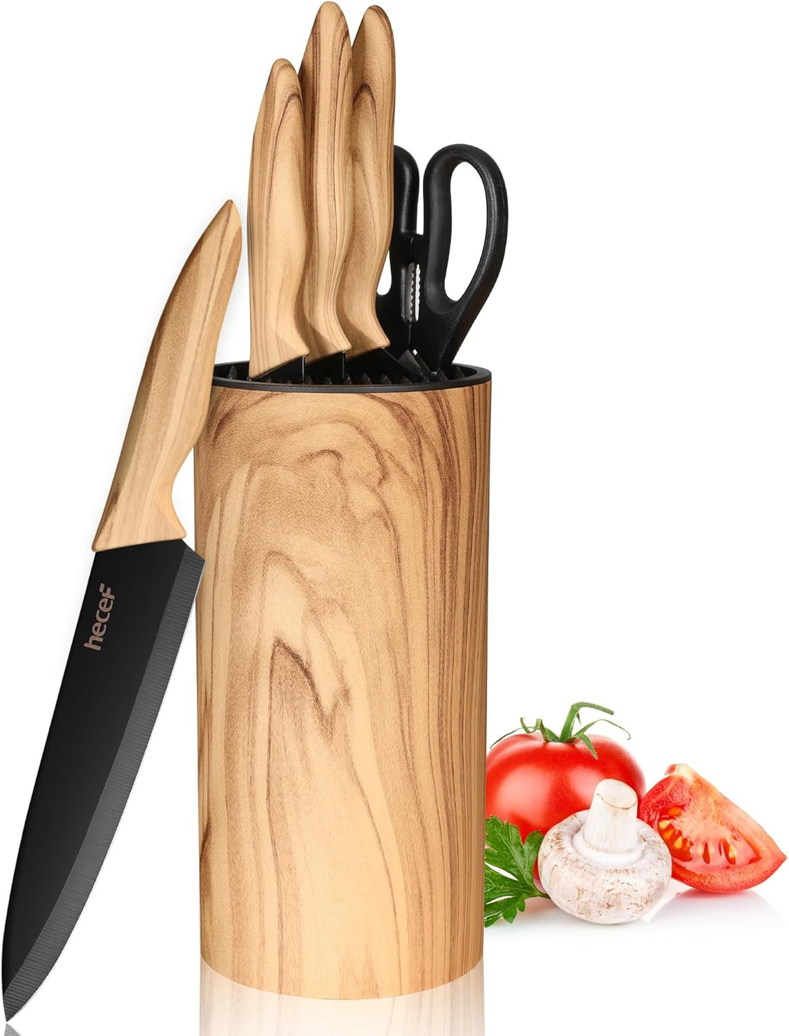 Set Coltelli Professionali 6 Pezzi Acciaio Inossidabile Ceppo Design