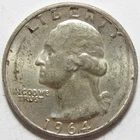 1964 Washington Quarter - 90% Silver - #11305-77