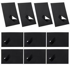 10pcs Kraft Paper Photo Frames with Easel for DIY Crafts - Black 6 Inch