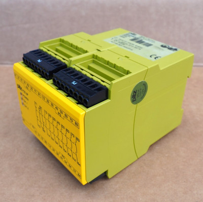 PILZ PZE 9P 24VAC/DC SAFETY E-STOP RELAY 8NO 1NC SCREW TERMINAL 777140 MODULE