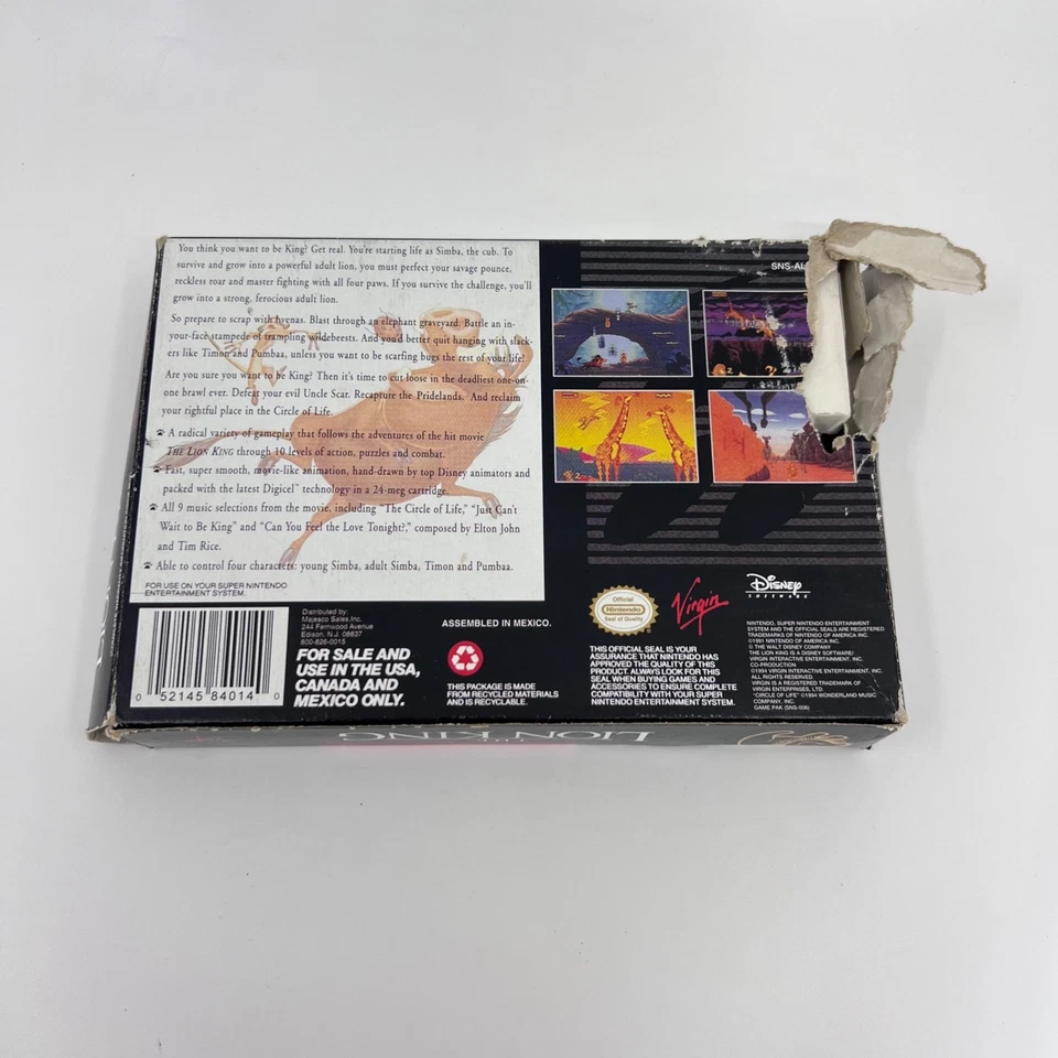 he Lion King - Super Nintendo Snes - Image 2 of 4