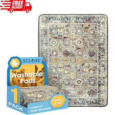 Washable Pee Pad for Dogs 32 X 24 Reusable Puppy Pads Waterproof Dog Rugs
