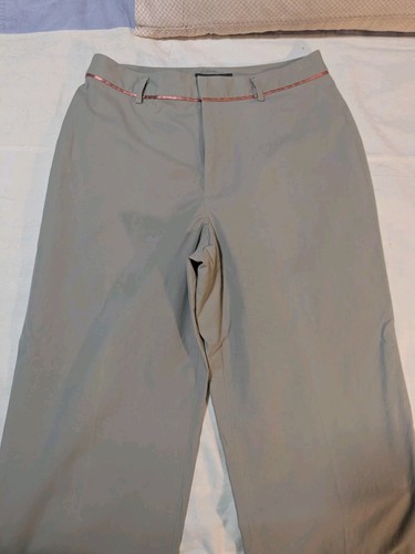 Banana Republic Women’s Gray Stretch Flat Front Straight Dress Pants Y2k