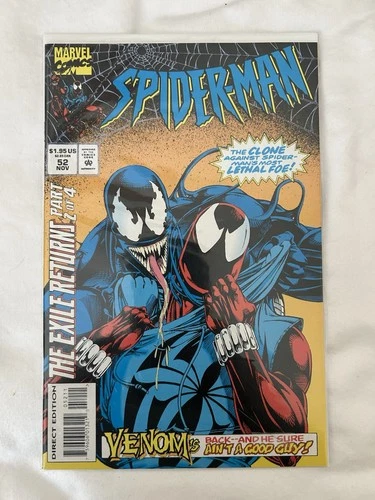 Spider-Man Comic Book #52 Direct Edition (Marvel Comics November 1994),Vintage