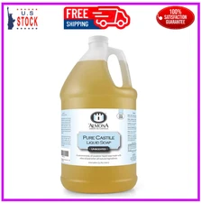 Pure Castile Liquid Soap, Unscented, 1 Gallon - All-Natural, Multipurpose