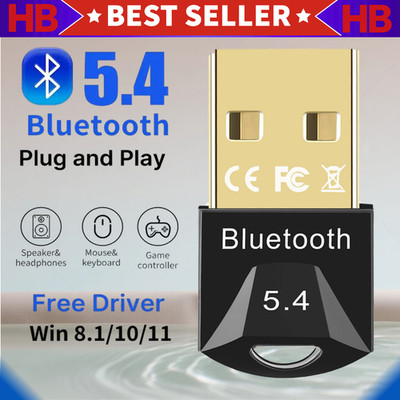 USB Bluetooth 5.0 Wireless Stereo Audio Music Adapter Dongle Receiver For TV PC