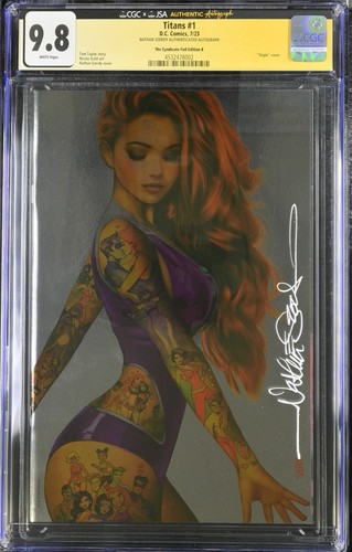 Titans #1 (2023) DC Comics Syndicate Virgin Foil B Szerdy SIGNED CGC 9.8 COA