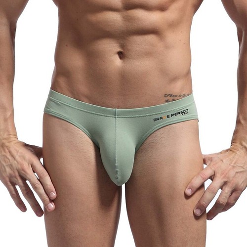 New Men's Sexy Underwear Briefs with Big Penis Pouch Cotton Bikini Briefs - Picture 16 of 18