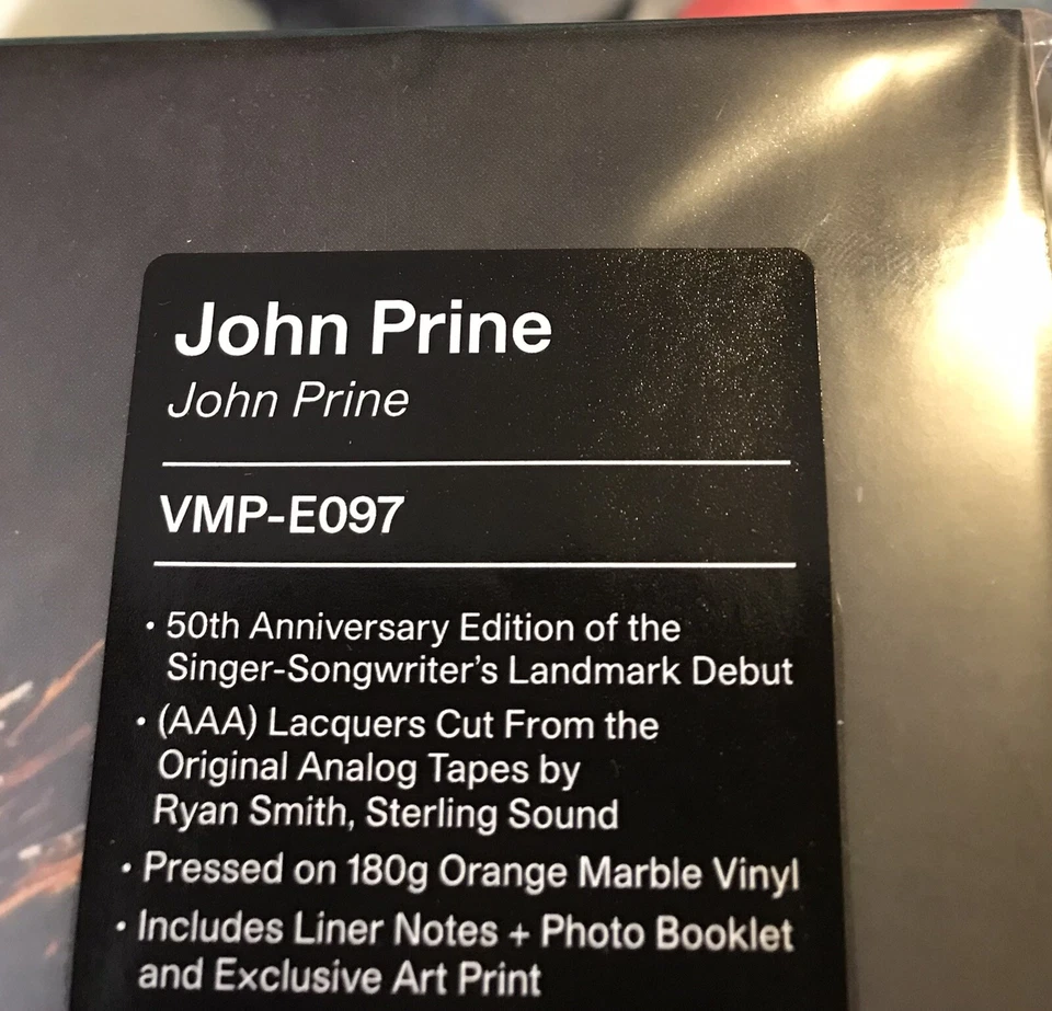 JOHN PRINE VINYL NEW! LIMITED ORANGE 180 LP! SAM STONE, PARADISE  HELLO IN THERE - Image 2 of 4