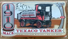 1910 Mack TEXACO Tanker Truck Series 12 Die-Cast Metal Bank Key Ertl 1995 NEW