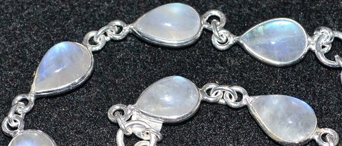 925 Sterling SILVER Rainbow Moonstone Bracelet Natural Gemstones Jewellery Gifts - Picture 14 of 14