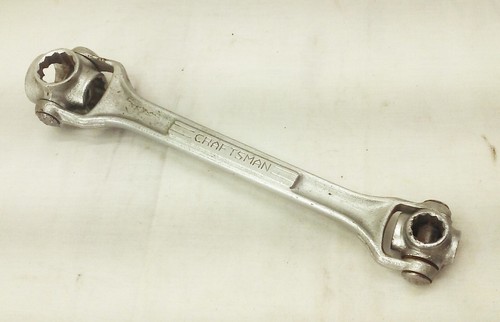 VINTAGE HANDWERKER HUNDEKNOCHEN DREHKOPF STECKSCHLÜSSEL MULTI-TOOL USA - Bild 4 von 15