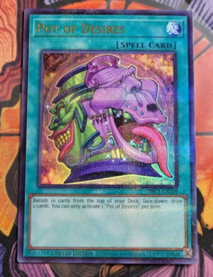 Pot of Desires TBC1-EN009 Ultra Rare	Yugioh Card English