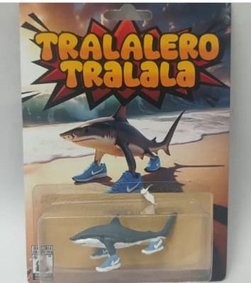 Tralalero Tralala Shark Meme - Custom Art Toy Action Figure