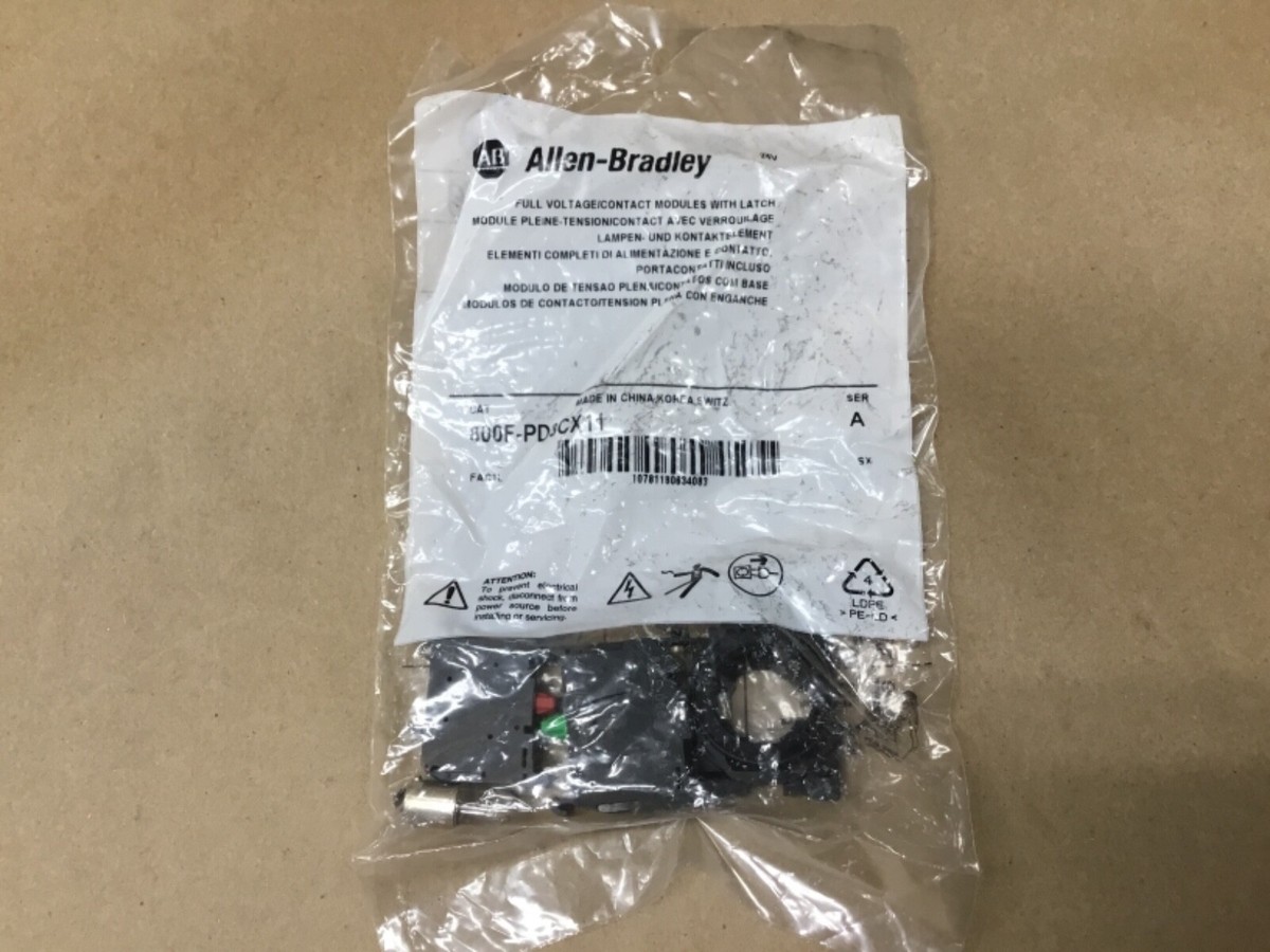 NEW! ALLEN BRADLEY 800F-PD3CX11 CONTACT MODULES WITH LATCH