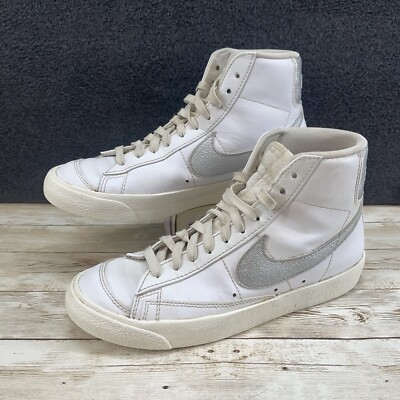 Nike Blazer Mid 77 ESS White/Metallic Silver Shoes DQ7574