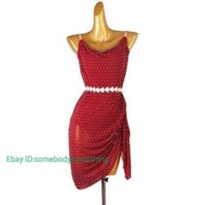 Latin Dance Dress Rhinestone Ballroom Tango Dance National Standard Competition