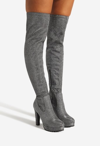 Idalia SHOEDAZZLE Gunmetal grey lurex 