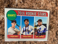 Miguel Perez Reyes Montora Signed 2018 Topps Heritage San Francisco Giants # 16