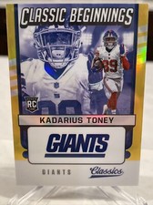 2021 Panini Classics CLASSIC BEGINNINGS - KADARIUS TONEY GOLD RC #34/75 CHIEFS!