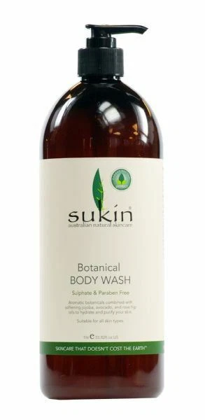 Sukin Botanical Body Wash (Pump) - 1 Litre