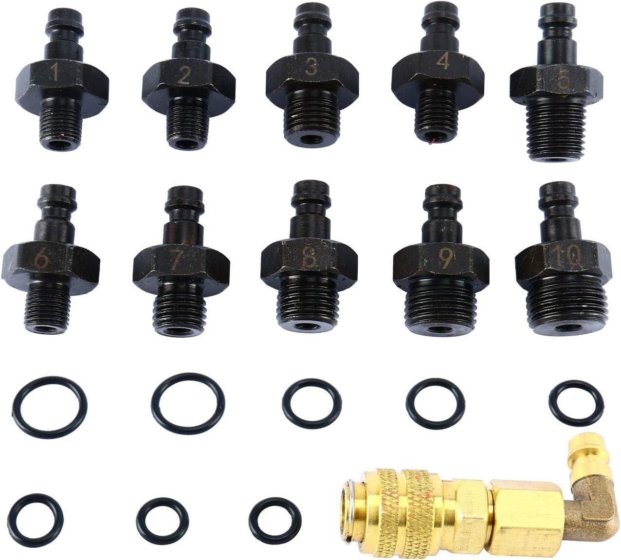 0-140 PSI Engine Oil Pressure Diagnostic Tester Gauge Tool Kit for Car ATV Truck