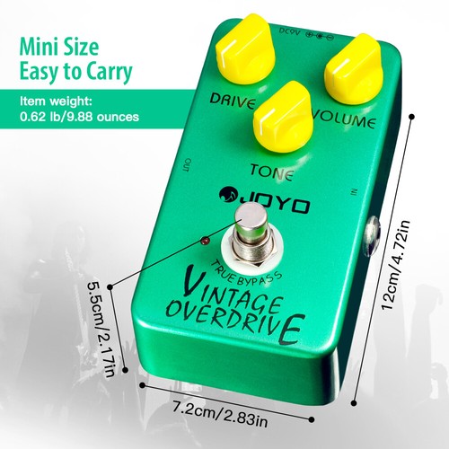 JOYO Vintage Overdrive Guitar Pedal Classic Sound for Electric Guitar Opened - Picture 8 of 11