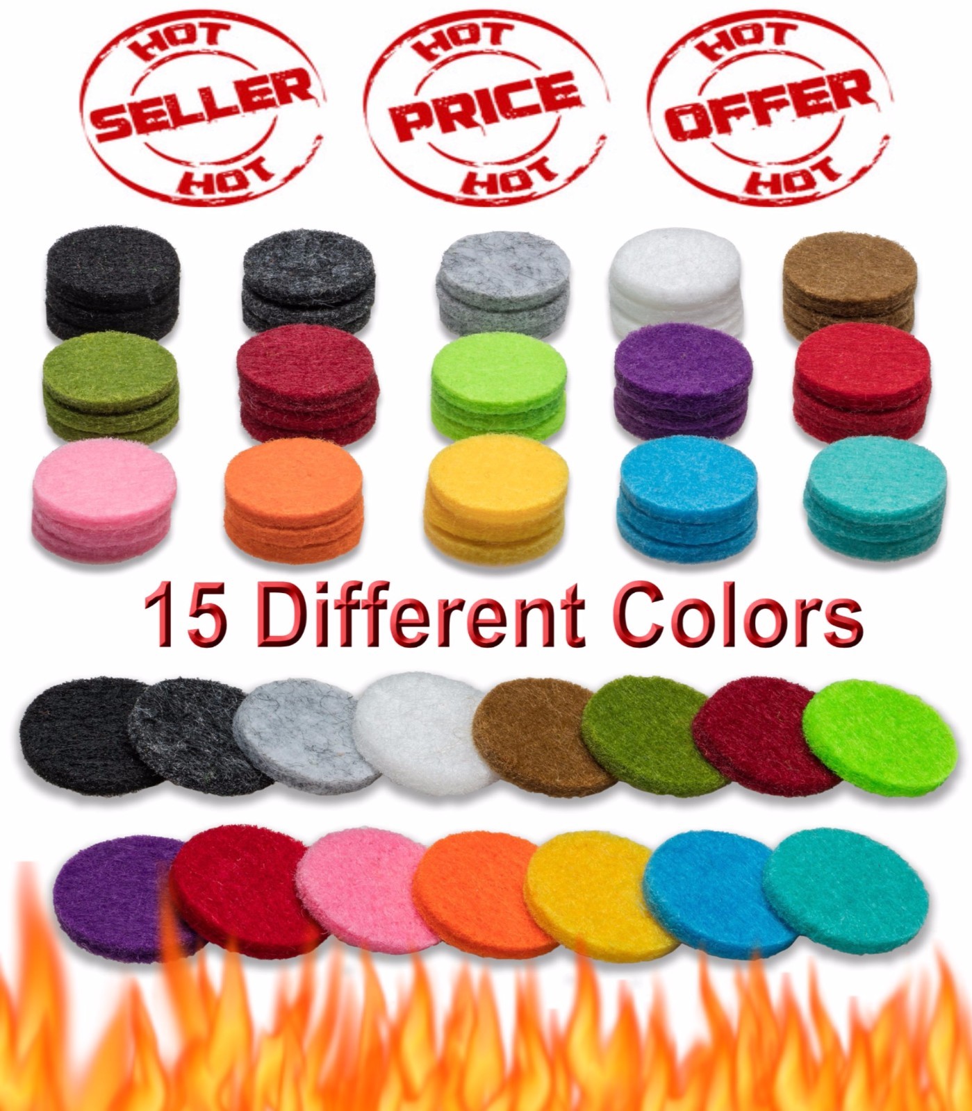 Aromatherapy Essential Oil Diffuser Necklace Refill Pads-image