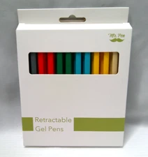 Mr Pen Retractable Gel Pens 12 Pack