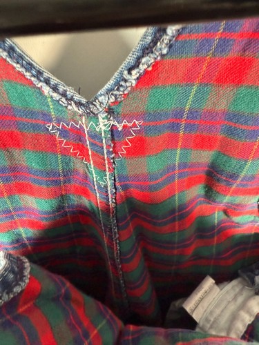 Vtg Osh Kosh B'Gosh Boys Vestbak Flannel Lined Denim Overalls Blue Sz 4T 11x15.5 - Picture 6 of 12