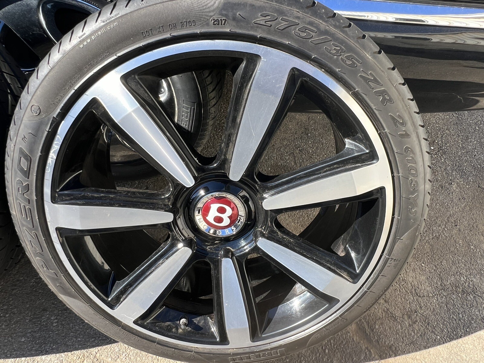 2014 Bentley Continental GTC OEM 21 inch Black Wheels MULLINER edition