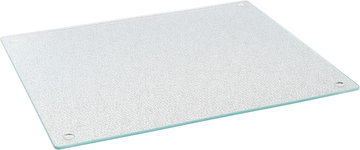 Farberware Large Glass Cutting Board, Dishwasher-Safe Kitchen Board with Non-Sli