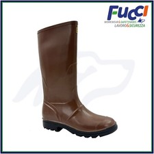 STIVALI DA LAVORO G&G MARRONE IN GOMMA NITRILICA IMPERMEABILI UOMO PESCA CACCIA