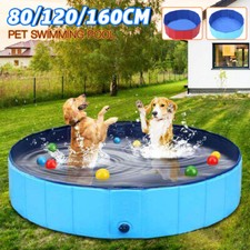 LARGE DOG SWIMMING POOL PET BATHTUB PUPPY FOLDABLE ANIMAL STURDY PADDLING BATH