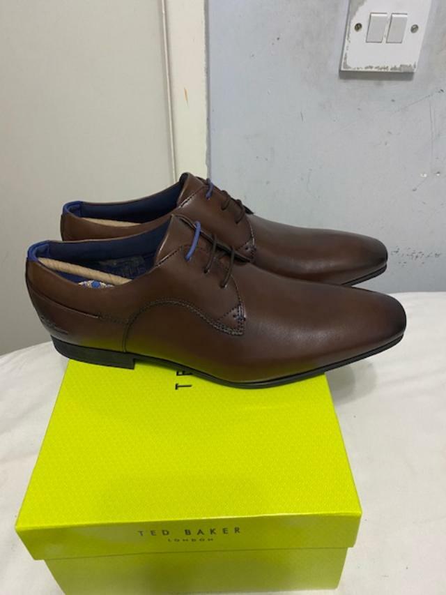 Ted Baker Tifir Mens Brown Leather Lace 