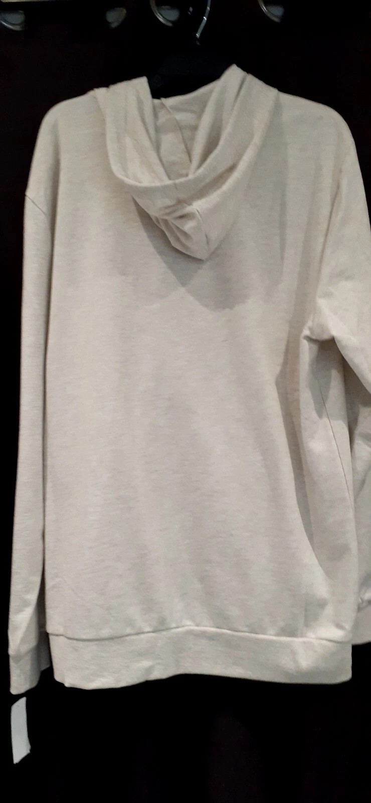 OFF WHITE Izod Felpa Uomo Jogging Giacca Sportiva Tasca Cerniera Beige Crema Taglia L