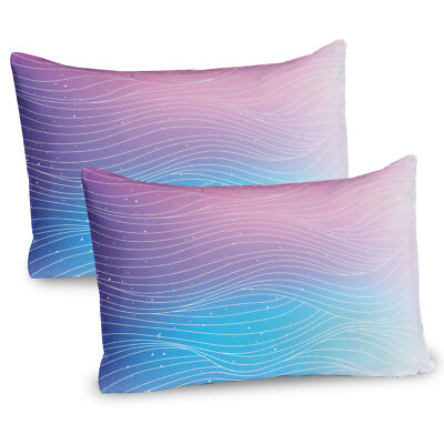 Nebula Sky Ombre Effect 2 Teiliges Kissenbezugs Set 40x80cm