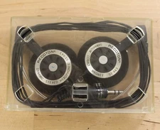 Vintage Recoton ST-943 Folding Dynamic Stereo Headphones with Cassette Case