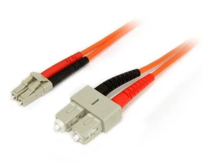 50FIBLCSC2 Startech Multimode 50/125 Duplex Fibre Brassage Câble LC - Sc (2m) - Photo 1/3
