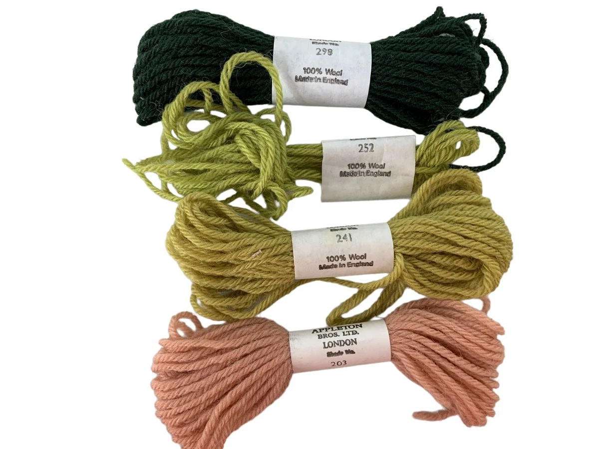 Appleton Wool Yarn 203 241 252 298 Crewel Embroidery Needlepoint